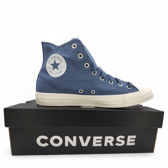 Converse Chuck Taylor All Star High Shoes Mens 12 Lakeside Blue Sneaker NEW - Picture 1 of 13